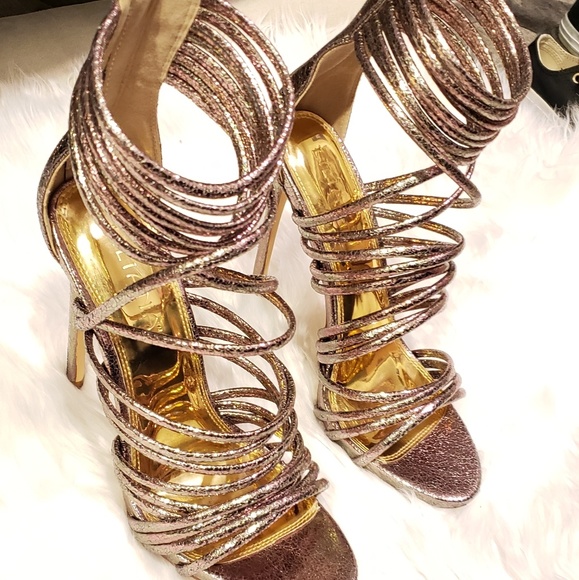 NWOT Sexy Strappy Sandals - Picture 5 of 8